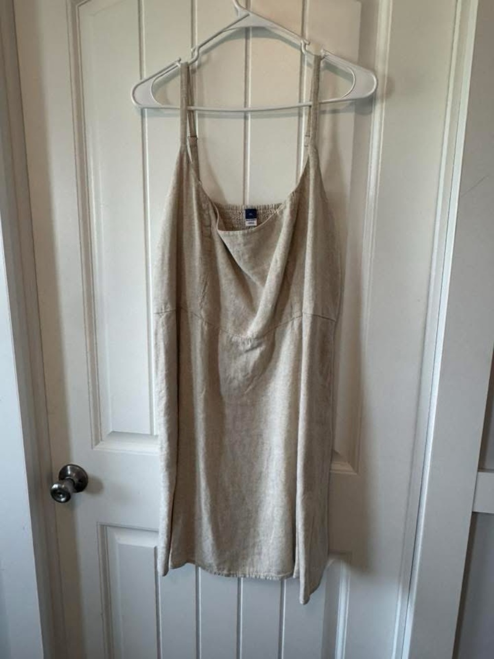 Old Navy Beige Linen Mini Slip Dress NWOT